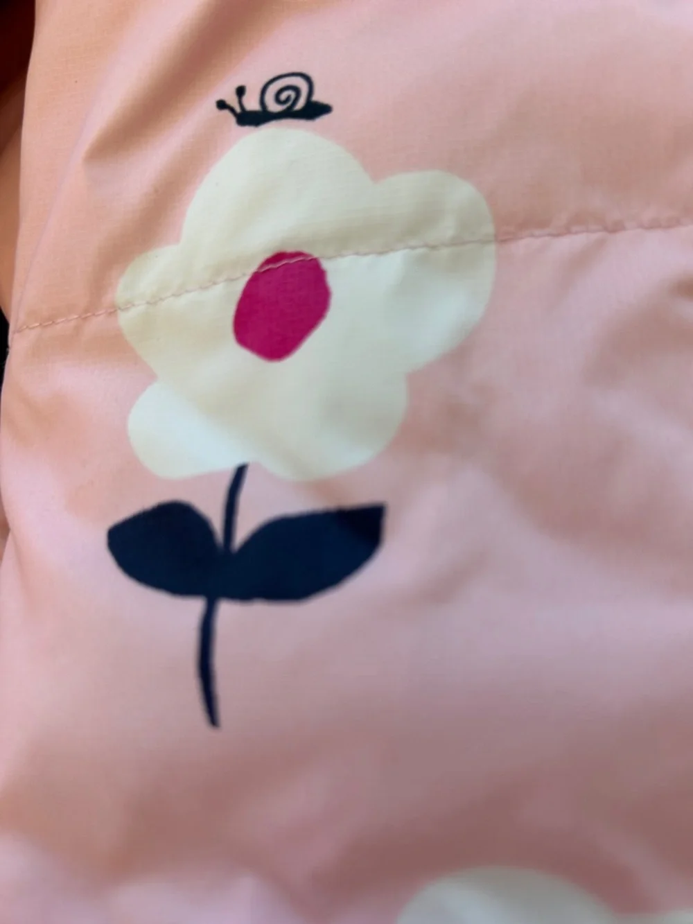 Hanna Andersson Pink Floral Puffer Jacket